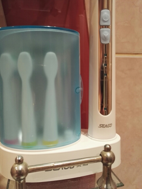 Rechargable Sonic Electric Toothbrush for Adults 4 brush heads Uv sterilizer Waterproof IP7 220V-240V Seago SG-908