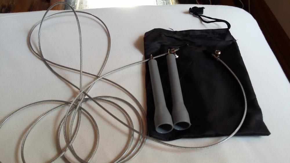 Free pouch 3 Meters METAL BEARING!!  skipping rope / Speed Cable Jump Rope  Crossfit MMA Box home gym