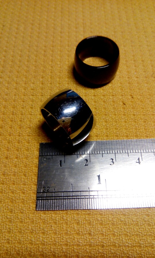 Free Shipping 316L Stainless Steel Wide Band Rings Wide 12mm Men Jewelry Black Arc Rings Fine Jewelry Wedding Rings For Women