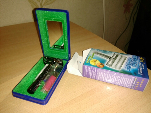 WEISHI 9306C Gunmetal Double edge Manual Shaver Men Safety Razor with travel plastic case