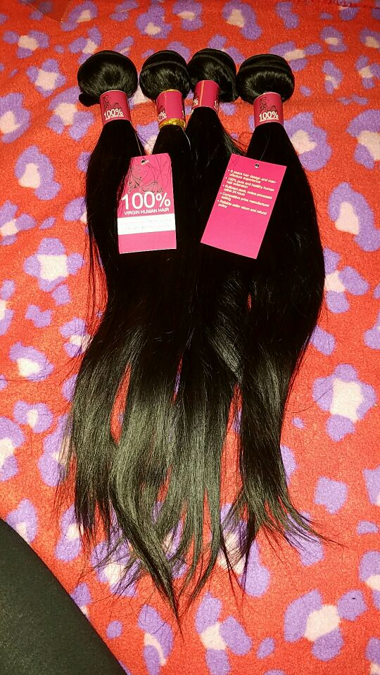 7A Malaysian Straight Hair 4 Bundles Malaysian Virgin Hair Straight Human Hair 8"-26" Unprocessed Virgin Straight Hair Bundles
