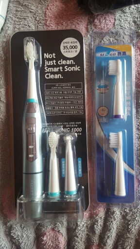 SEAGO Electric Toothbrush 40000vpm Adult Toothbrushes Gum Health Battery Sonic Toothbrush Waterproof 3 Replacement Brush Heads