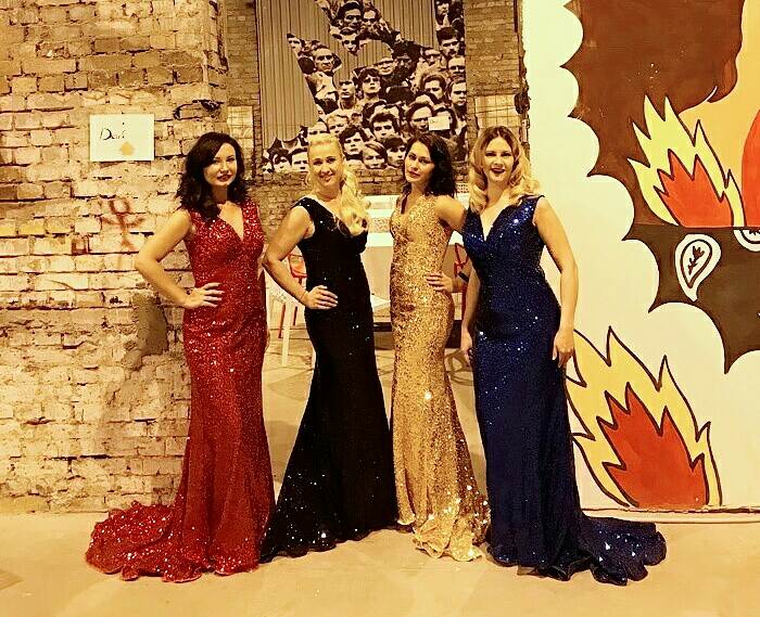 Grace Karin Luxury Long Evening Dress Sequin Mermaid Evening Gown Deep V Red Golden Formal Prom Dresses Robe De Soiree Longue