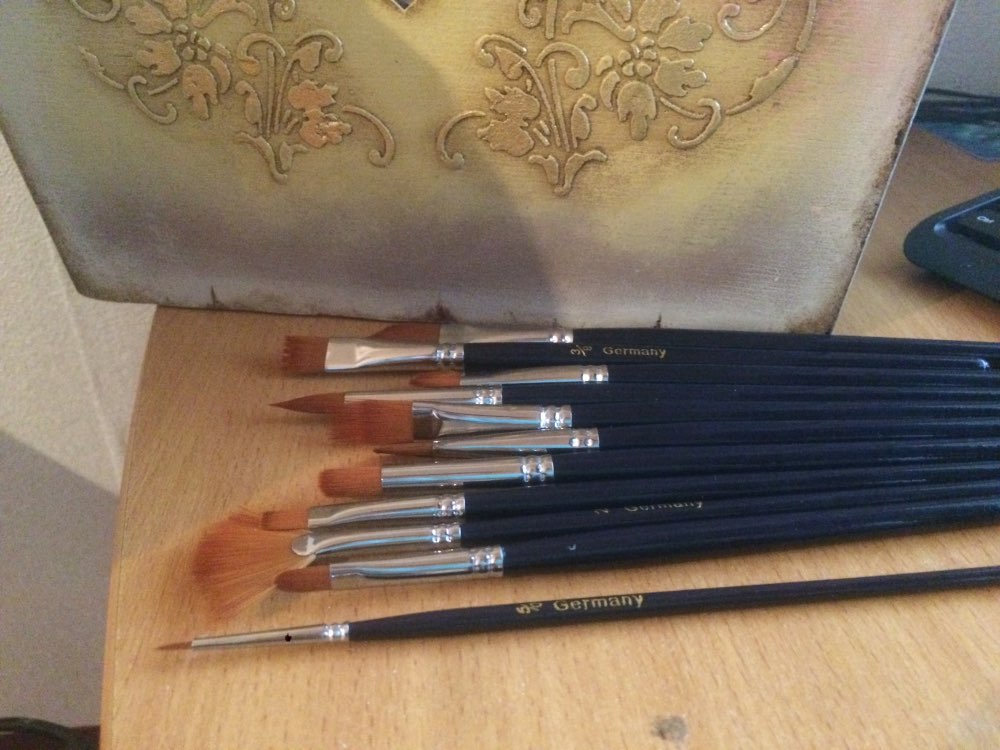 New 12 pcs different shape nylon hair paint brush gouache watercolor brush oil painting acrylics brush art supplies