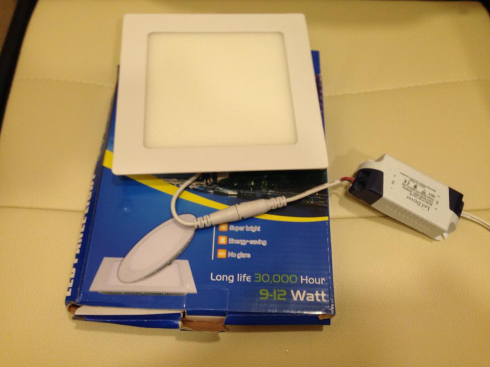 High quality 3W 9W 12W 18W thin LED Panel Light Warm White/cold White square slim recessed LED Ceiling Spot Lighting Bulb indoor