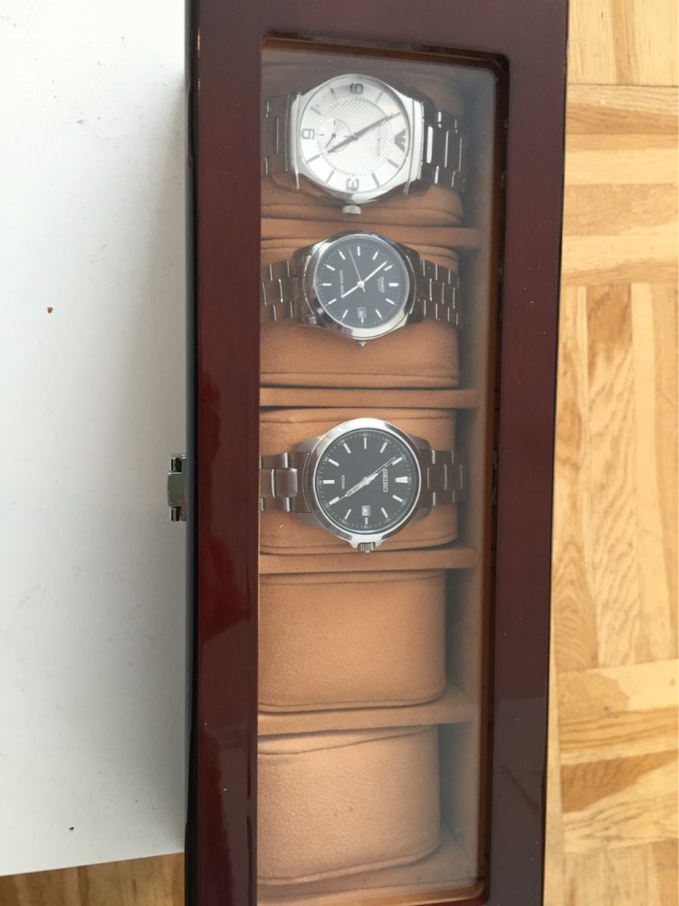 New 5 Grids Watch Boxes Wooden Watch Display Box Piano Lacquer Jewelry Storage Organizer Jewelry Collections Case Gifts for Xmas