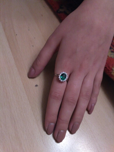 Jewelrypalace Princess Diana William Kate Middleton's 2.5ct Created Russian Nano Emerald Ring Solid 925 Sterling Silver New Ring