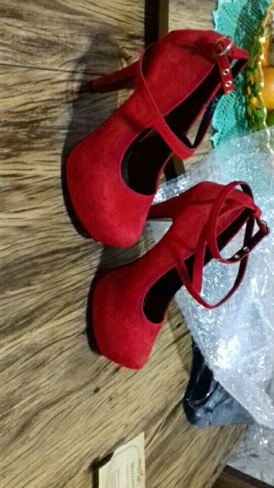 2016 New High-heeled Shoes Woman Pumps Wedding Shoes Platform Fashion Women Shoes Red High Heels 11cm Suede Free Shipping