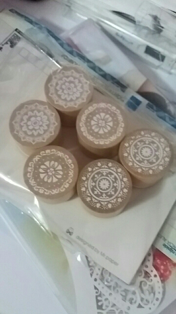 (24 Styles can Choose) DIY Scrapbooking Lace Stamps Vintage Flower Wood Rubber Craft Ink Pad Stamp Wax Seal Stamp