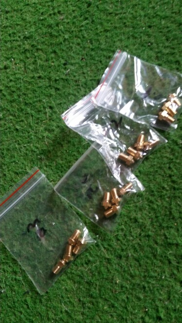 5pcs 3D printer nozzle J-Head brass nozzle 0.2 0.3 0.4 0.5 0.8mm For V6 V5 1.75 or 3.0mm supplies extruder nozzles