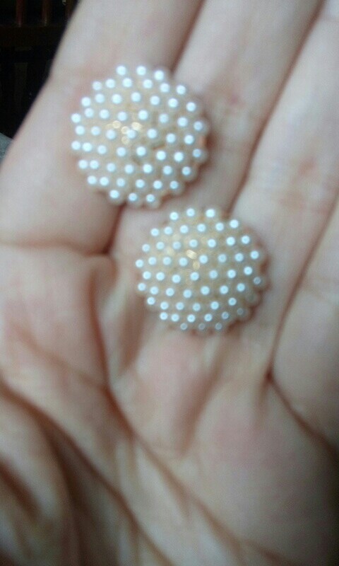 Free Shipping $10 (mix order) New Fashion Vintage Korean Full Pearl Peach Heart Earrings E467 Jewelry