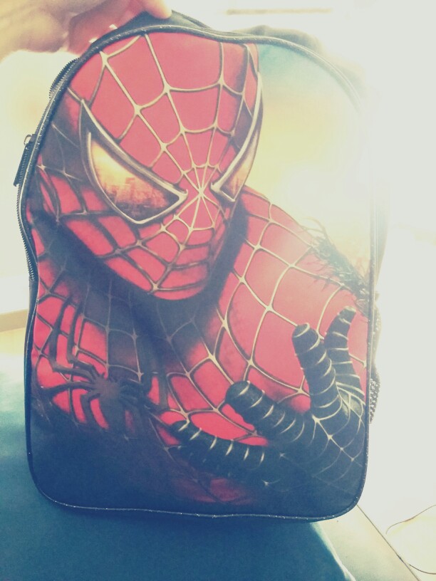 new fashion 2015 cartoon backpack with zipper fashion style boy cool spiderman bag child schoolbag for kid printing backpack