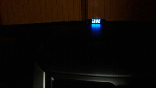 12V Original Car Interior Trim Appearance 3 In 1 Car Clock Thermometer and Voltage Monitor  (Seven Kinds of Display Mode)