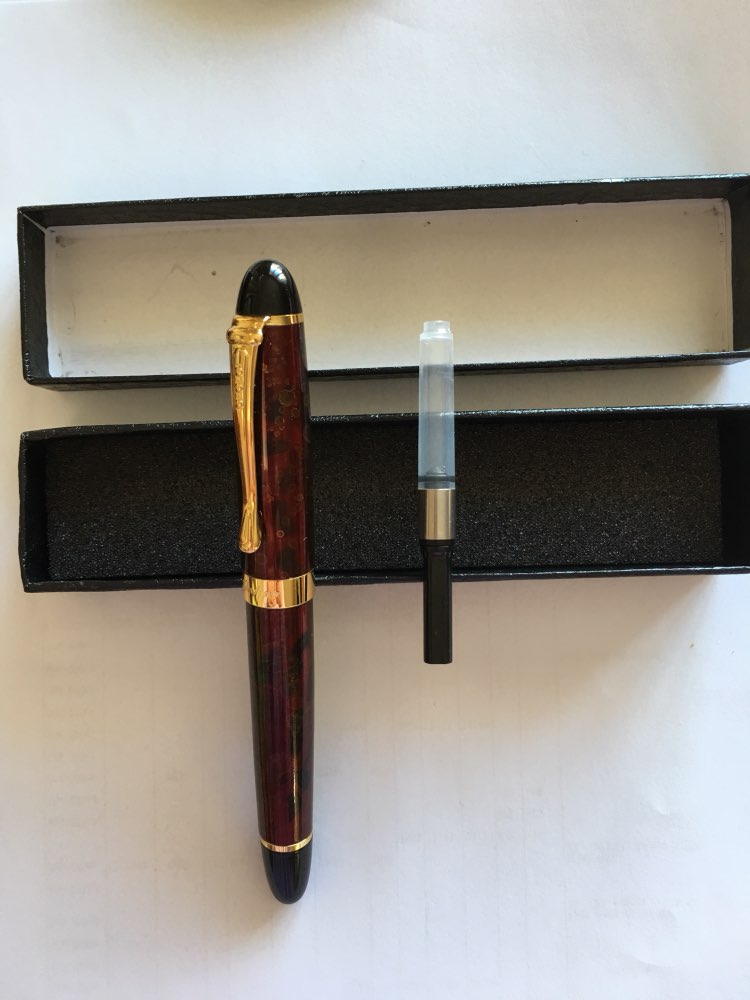 Hot! JINHAO X450 GREEN MARBLE FOUNTAIN PEN 18KGP 0.7mm BROAD NIB BLACK BLUE CORAL GREY RED WINE 21 COLOR FOR CHOOSE JINHAO 450