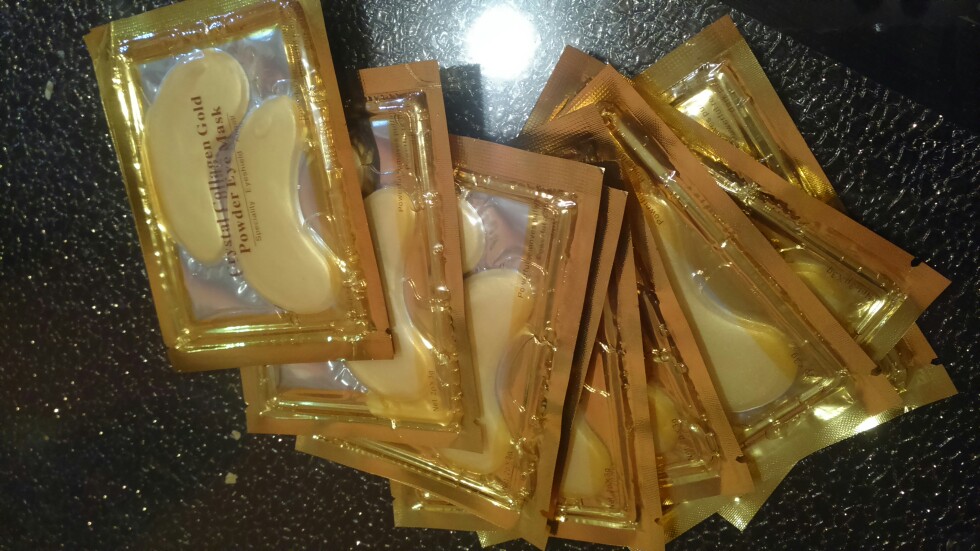 10 Pairs Beauty Gold Crystal Collagen Eye Mask Patch Eye Patches Eye Care Anti-Aging Eliminates Dark Circles And Fine Lines