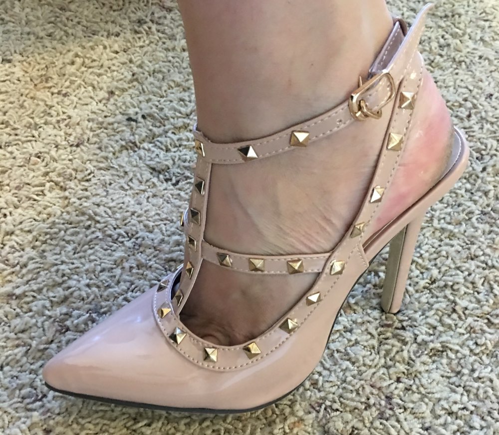New 2106 Hot Women Pumps Ladies Sexy Pointed Toe High Heels Fashion Buckle Studded Stiletto High Heel Sandals Shoes Large Size