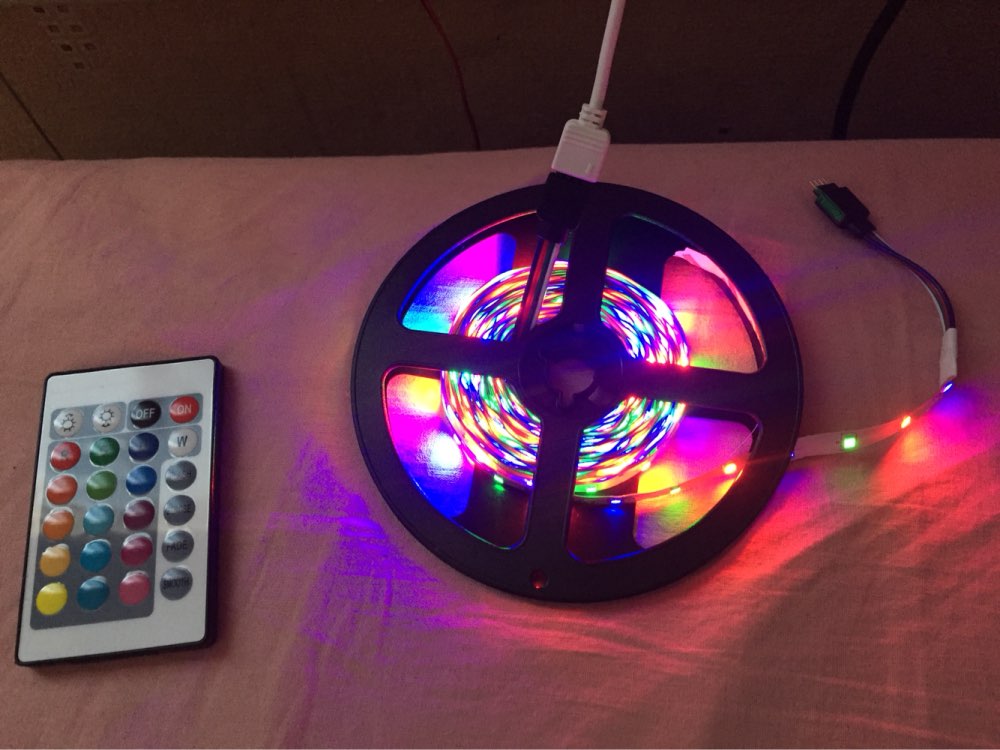 5M 300Leds Non-waterproof RGB Led Strip Light 3528 DC12V 60Leds/M Flexible Lighting String Ribbon Tape Lamp Home Decoration Lamp