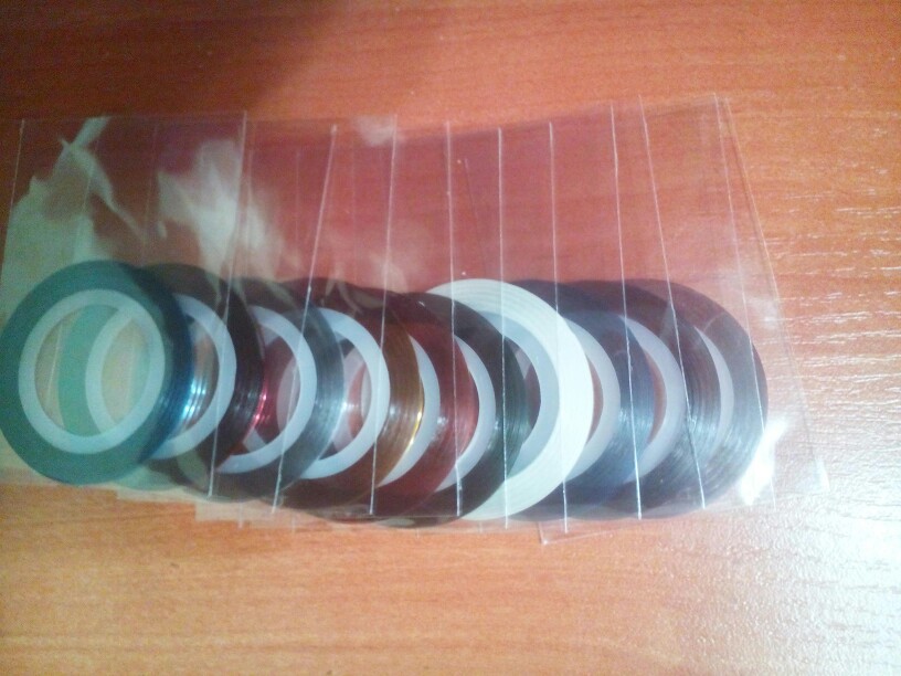 10pcs Striping Tape Line Nail Art Sticker Decoration DIY Decals UV Gel Acrylic Nail Tips