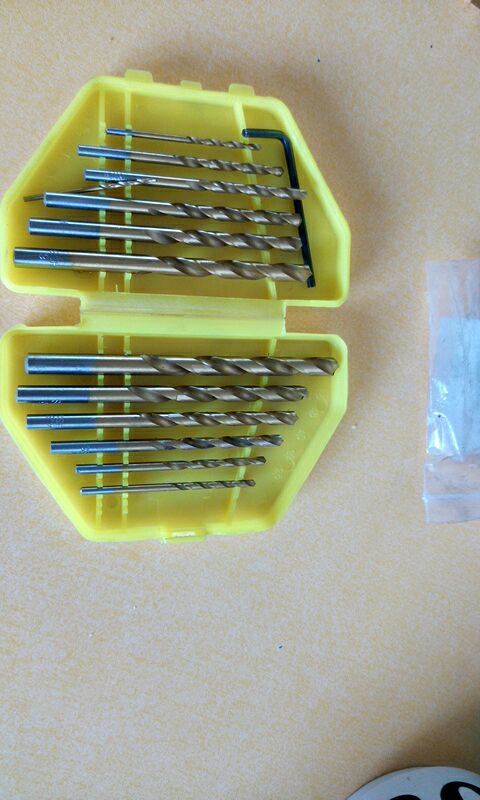 13 PCS Metric System Durable Titanium Quick Change Twist Drill Bits Set Tools Drilling With Case 