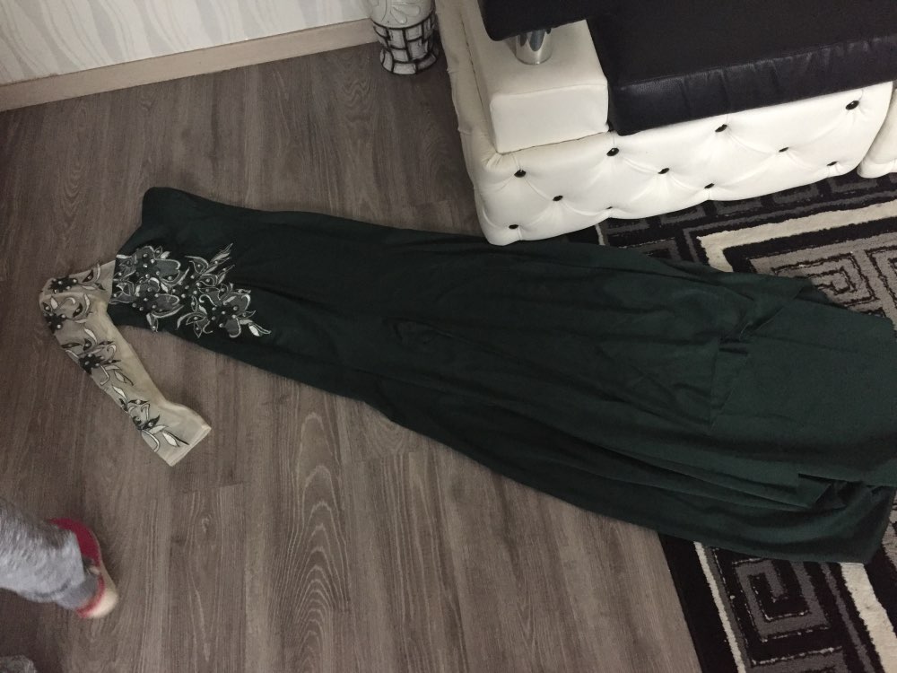In Stock Evening Dresses women evening long dress Mermaid Appliques Sweetheart Long Sleeves Floor Length vestidos de fiesta