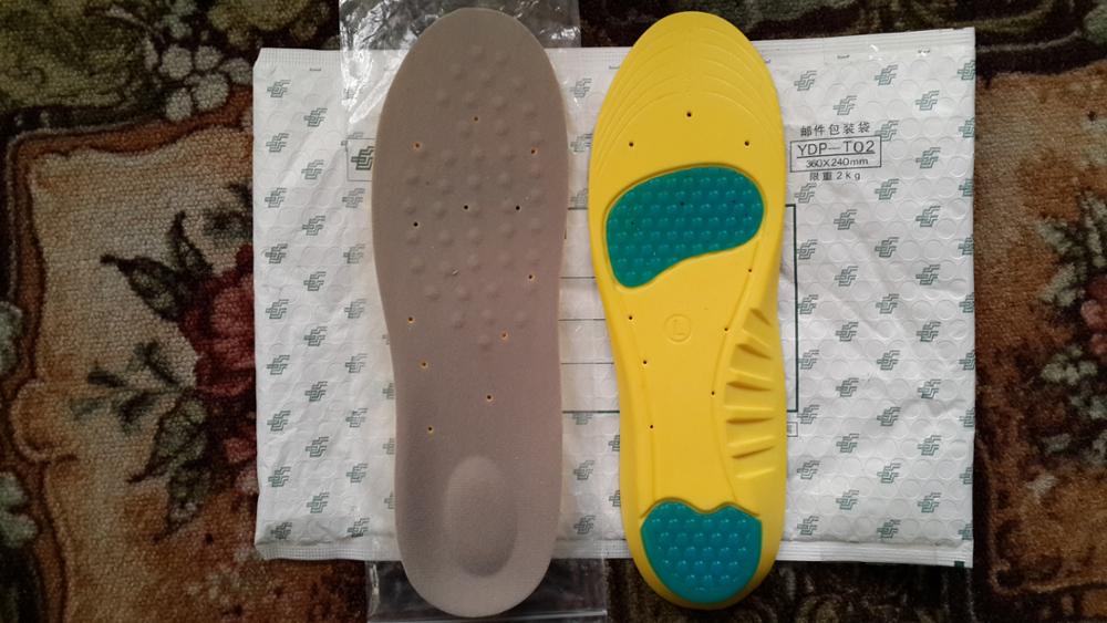 fromUfoot Memory Foam Arch Support Shock Absorption Cushion Basketball Running Sport Insoles for Shoes Women Men 