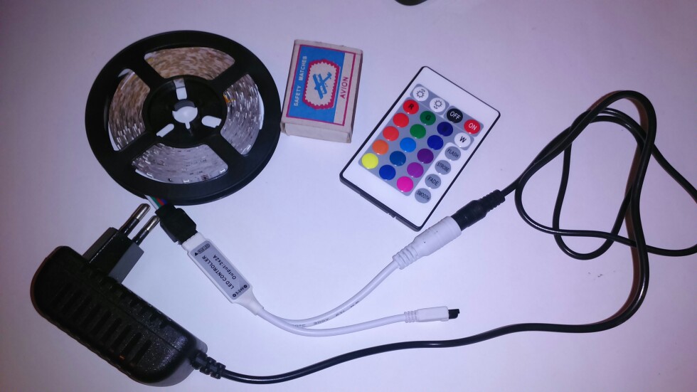 RGB led strip Light 5050 2835 10M 5M led light Flexible rgb Leds tape diode strip ribbon mini IR  Controller dc 12V Adapter