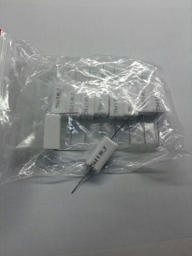 10pcs Cement Resistors 5W 1 Ohm 