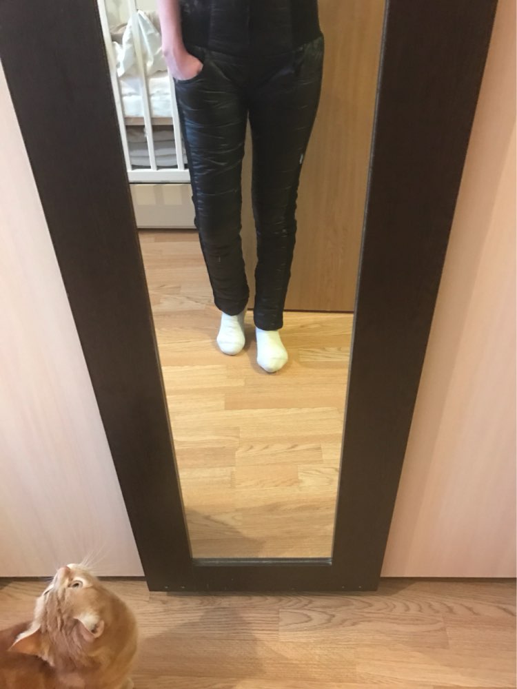 Women Pants Trousers Winter High Waisted Outer Wear Women female Fashion Slim Warm Thick Duck Down Pants Trousers skinny