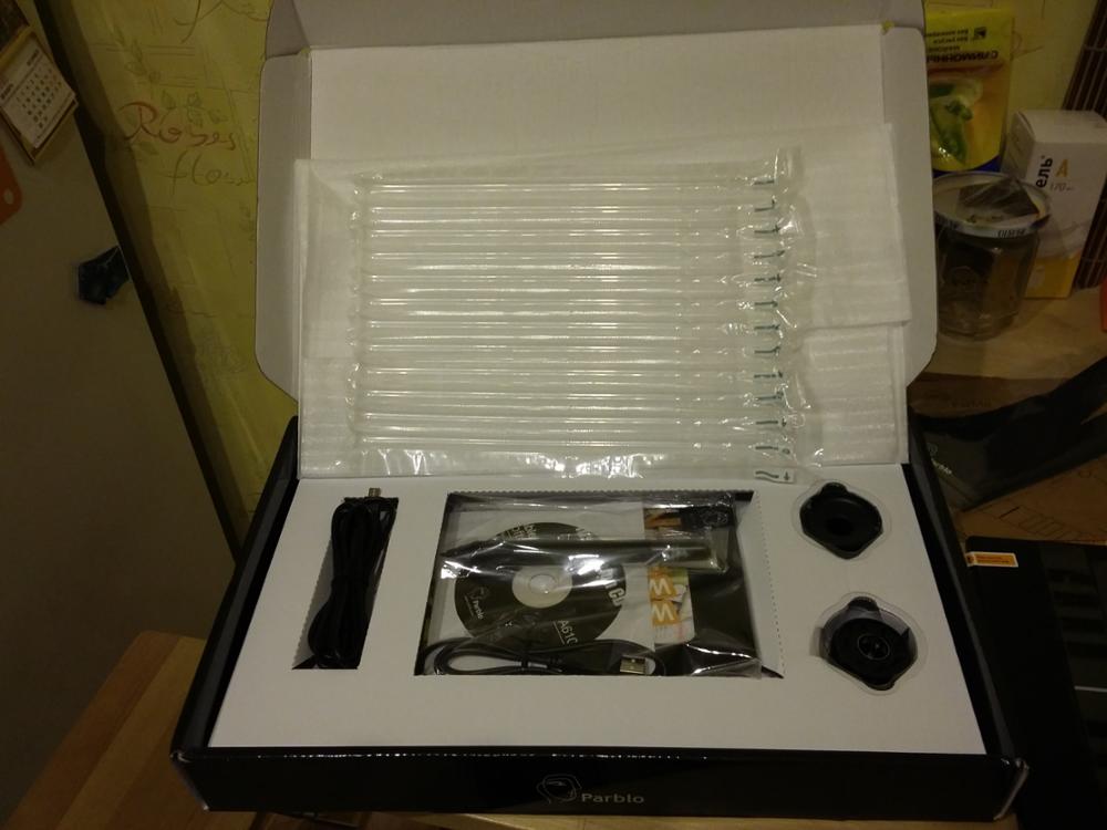 Parblo A610 Digital Tablet Graphics Drawing Tablet Pad w/Pen 2048 Level Digital Pen + Anti-fouling Glove as Gift
