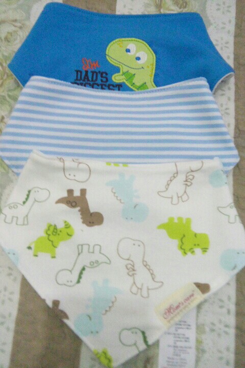 3pcs/lot Baby Bibs Bandana Lot 100% Cotton High Quality Babadores Para Bebe Infant Saliva Towel For Boys And Girls KF025