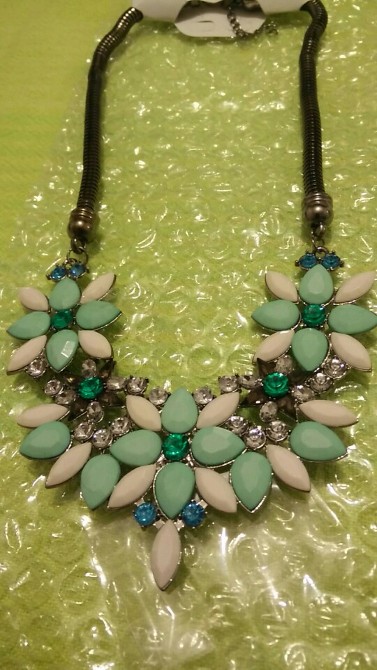 17KM Brand designer New sell Fashion Retro style Colorful gem rhinestone flower choker necklace Statement jewelry women