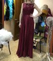 Evening Dresses Gorgeous Formal Round Neck Lace Long Sexy Red Women Party 2017 EP08352 Special Occasion