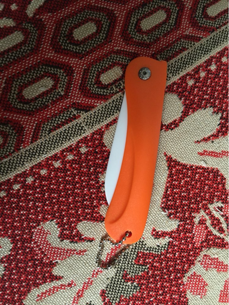 Folding ceramic utility knife Letter opener Stationery Cutter for fruit vegetable sushi ceramica knives tools household 5146