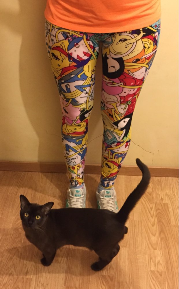 X-032 High quality Lowest price ADVENTURE TIME cartoon pattern 3d print 20 designs women pants PUNK women leggings casual