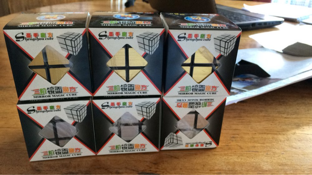New brand  ShengShou Brushed Silver & gold Mirror Magic Cube  Cast Coated  Twist Square Cubo Magico  learning & education