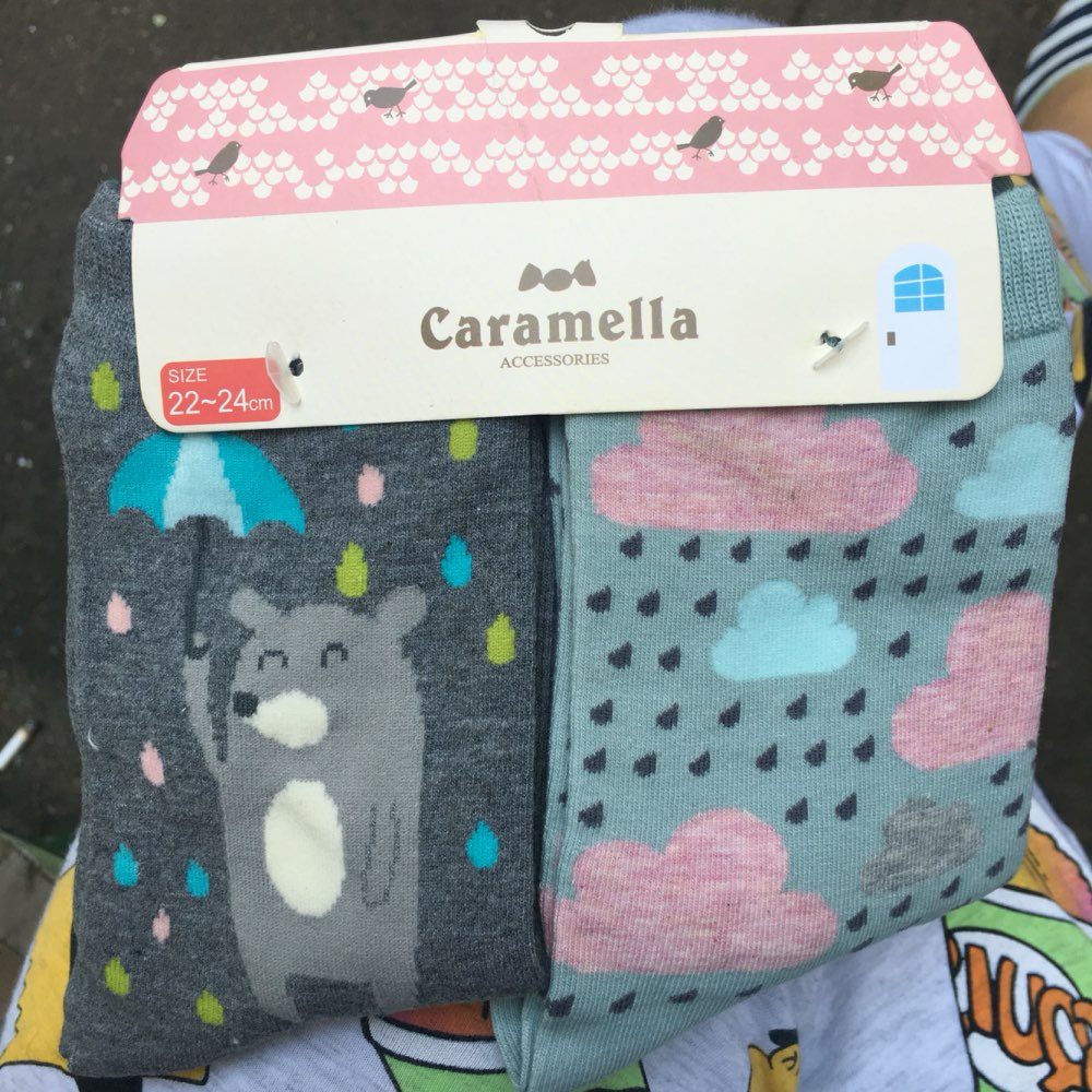 Brand Caramella autumn winter cute cartoon series cotton socks for women fashion animal pattern female socks 2pairs/lot