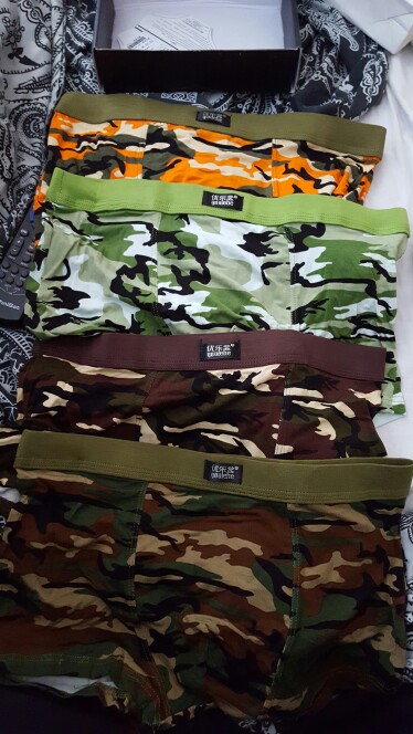 4 piece/lot Mens Underwear Boxers Brand Men Print Boxer Shorts Modal Camouflage Underwear Male Underpants Sexy Brand-clothing