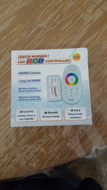 DC 12V 24V RGBW OR RGB Led Controller 2.4G RF Touch Screen Remote Control 6A per Channel for smd 5050 3528 5630 led strip Light