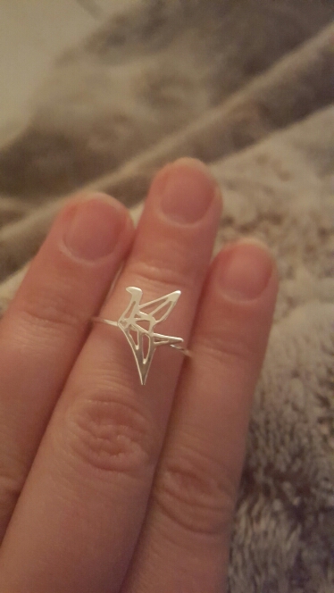 2016 New arrival New Origami Crane ring, tiny cute animal ring for women EY-R252