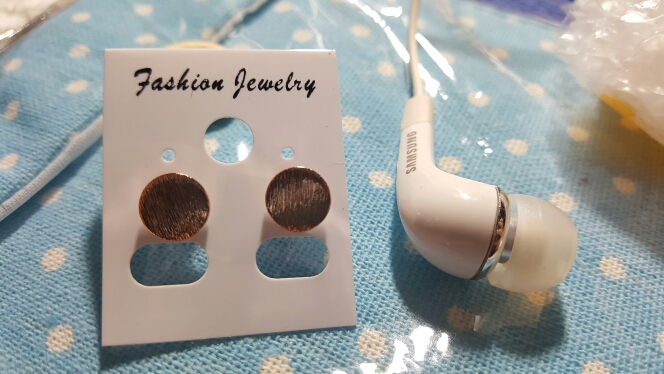 2016 New Fashion Gold, silver and rose gold simple dainty round scratch stud earrings EY-E013
