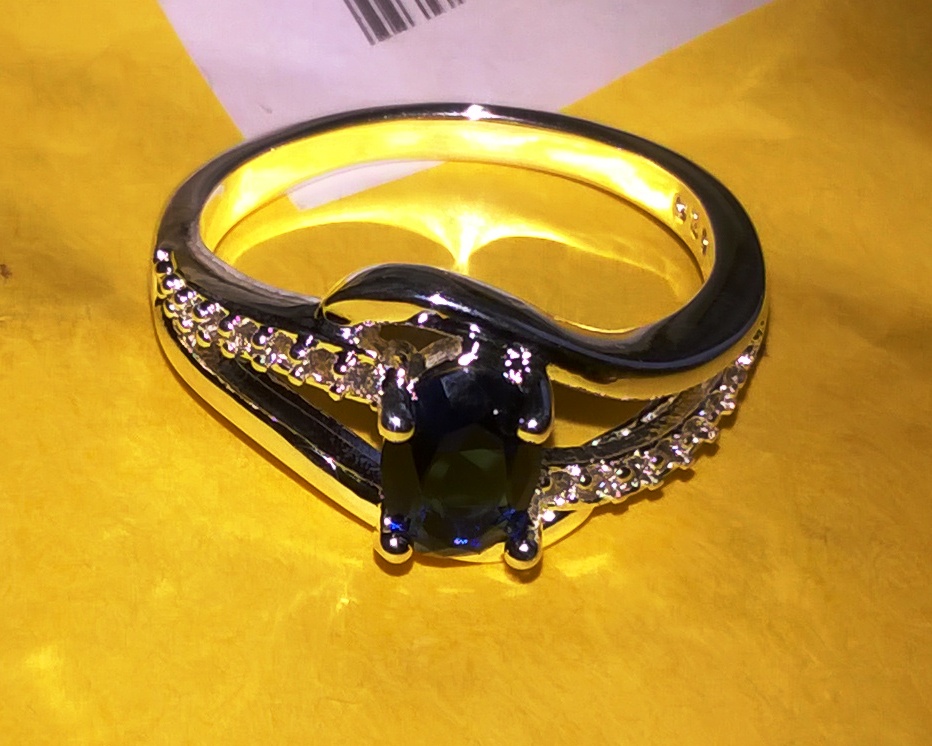 free shipping 925 silver Fashion Jewelry  blue stone still here  silver plated wedding  ring for women SMTR562
