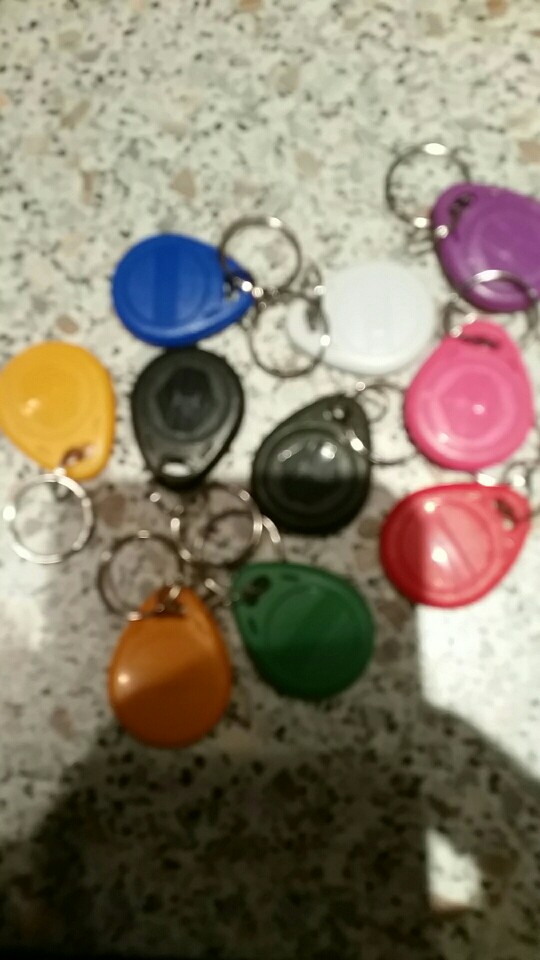 (10pcs/lot) Waterproof RFID ABC keyfob Keychain Key Finder 13.56 MHz Access Control Card M1 S50 For Sony