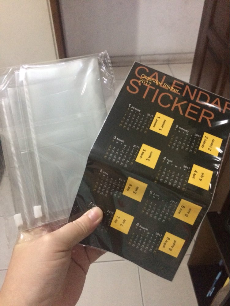Pvc Zipper bag FOR Traveler's Notebook Accessory card pocker bag storage A5/Standard/Pocket/Passport  4size for cowhide diary