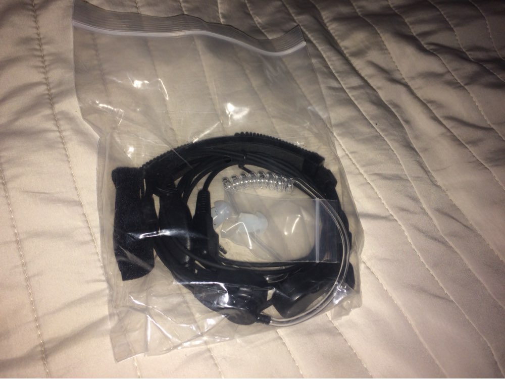 Flexible Throat Mic Microphone Covert Acoustic Tube Earpiece Headset for baofeng Kenwood headset TK Radio Walkie Talkie