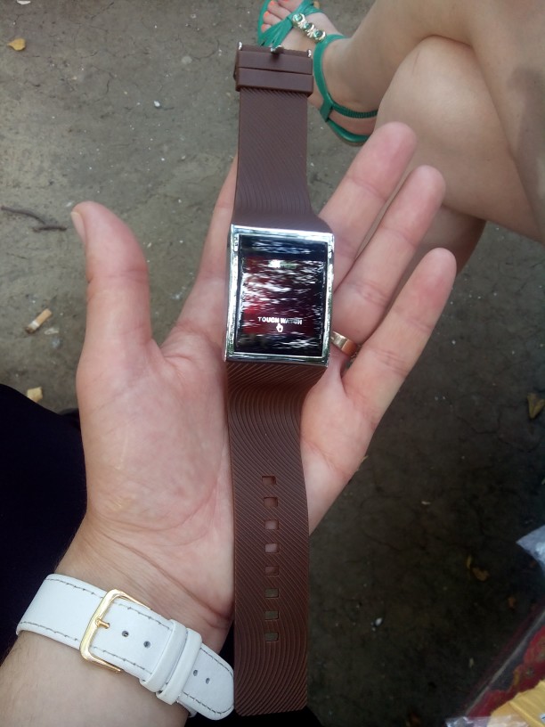 Fashion Men Women Electronic LED Touch Candy Jelly Watch Silicone Sports Digital Watch 2016 New