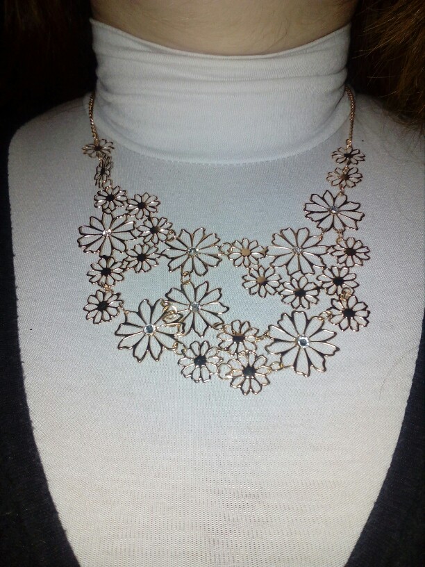 Hot sale Brand Design western style Multilayer Pendants Rhinestone gold hollow flowers necklace jewelry statement