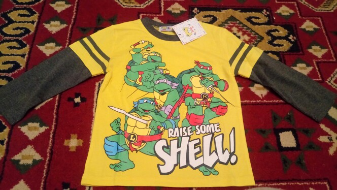 2016 Boys T-shirts Teenage Mutant Ninja Turtles Cartoon Children Tops Long Sleeve Kids Blouse Cotton Spring Autumn Baby Clothing