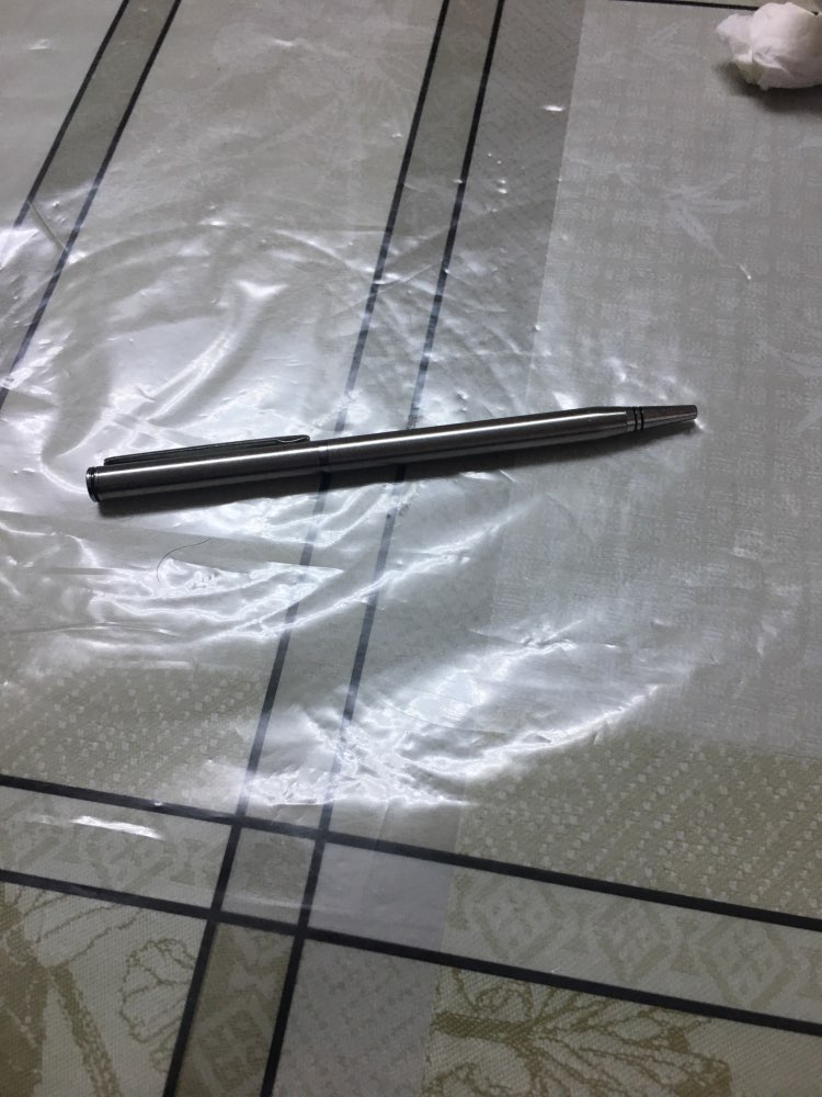 1pcs/lot Rotating metal ballpoint pen stainless steel ball pen steel bar oil pen commercial stationery pen free shipping