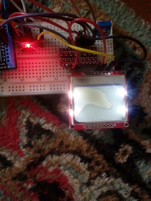 OOTDTY For Nokia 5110 for Arduino 48*84 48x84 LCD Module White Backlight Adapter PCB