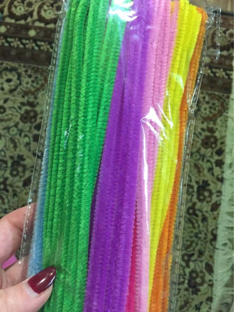 Simingyou 2016 100pcs Montessori Materials Chenille Children Educational Toy Crafts For Kids Colorful Pipe Cleaner Toys Craft